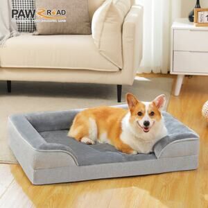 New Orthopedic Dog Bed Removable Washable Cover, Non-Slip Bottom